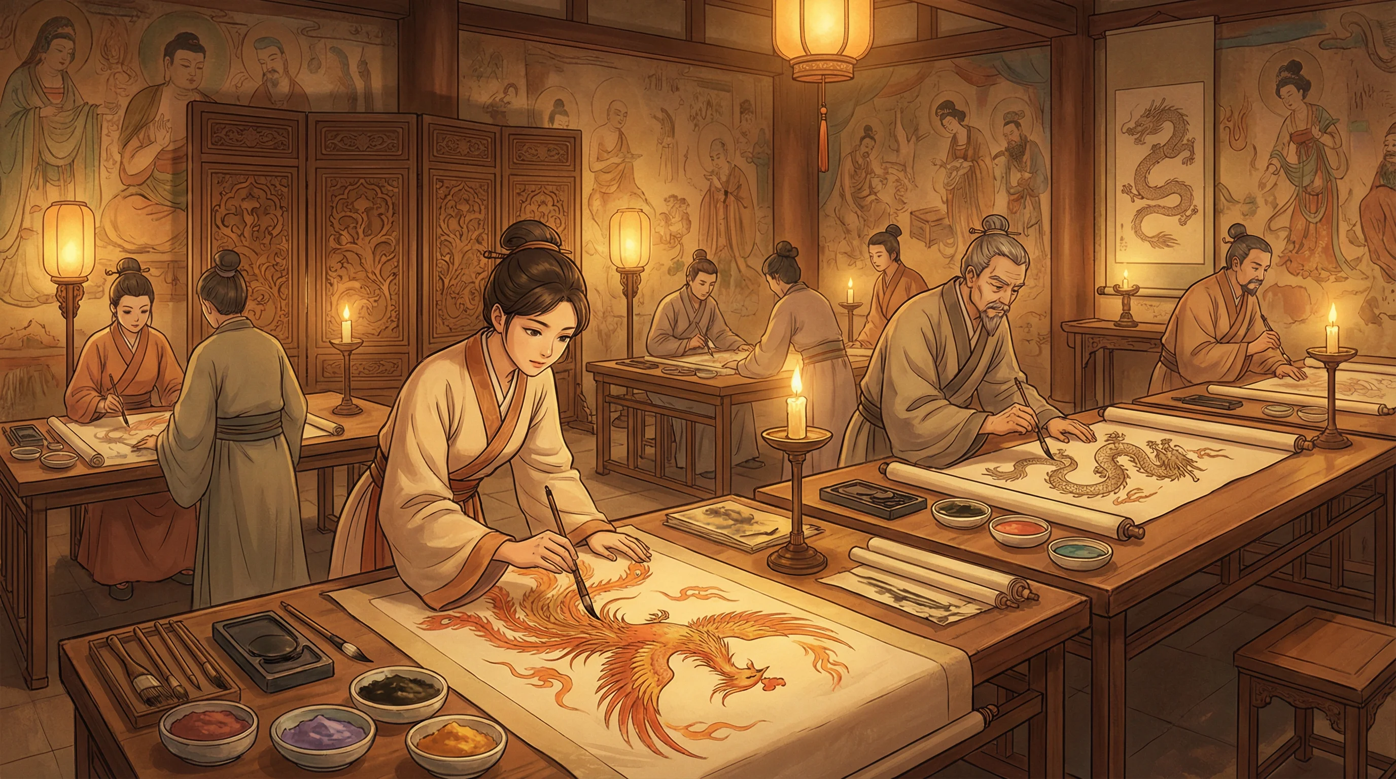 画师入驻 - 大枪加点 国风动漫画师